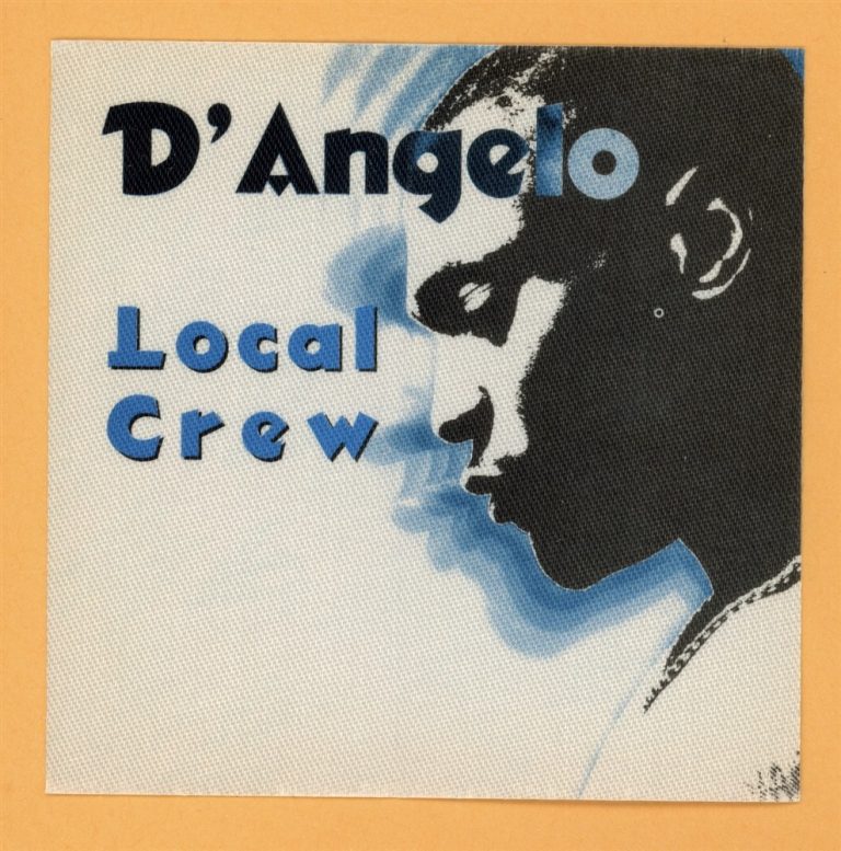D'Angelo 1996 Brown Sugar Concert Tour CREW Backstage Pass