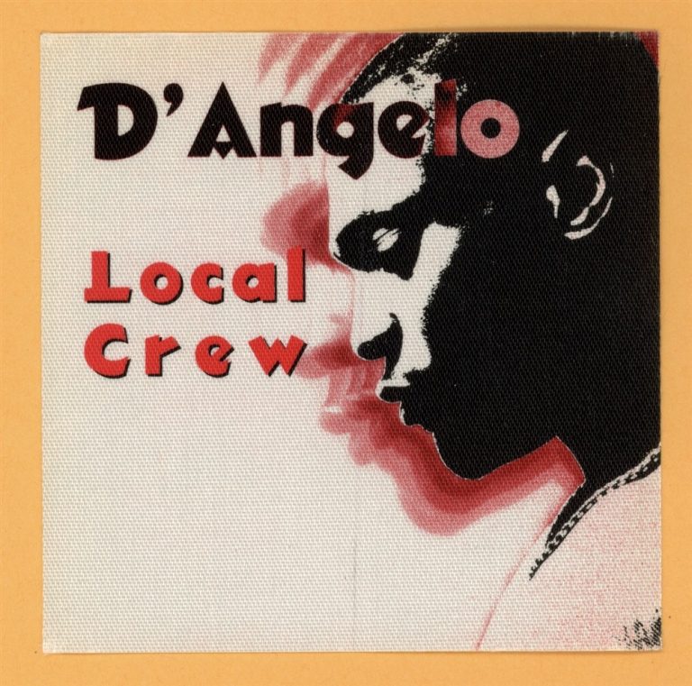 D'Angelo 1996 Brown Sugar Concert Tour CREW Backstage Pass