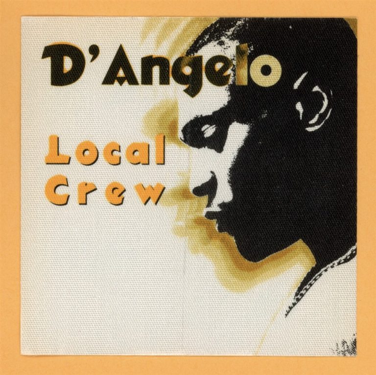 D'Angelo 1996 Brown Sugar Concert Tour CREW Backstage Pass