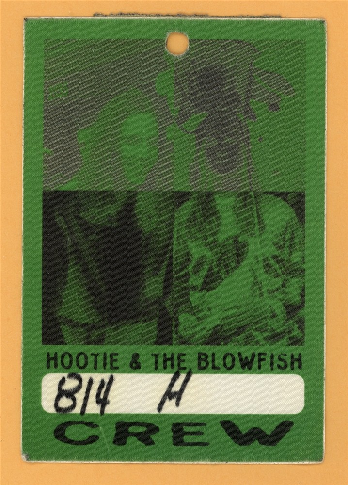 Hootie & The Blowfish 1996 Fairweather Johnson Concert Tour CREW Backstage Pass
