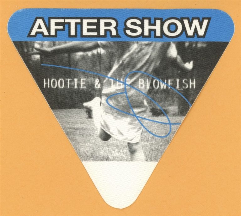 Hootie & The Blowfish 1998 Musical Chairs Concert Tour AFTER SHOW Backstage Pass