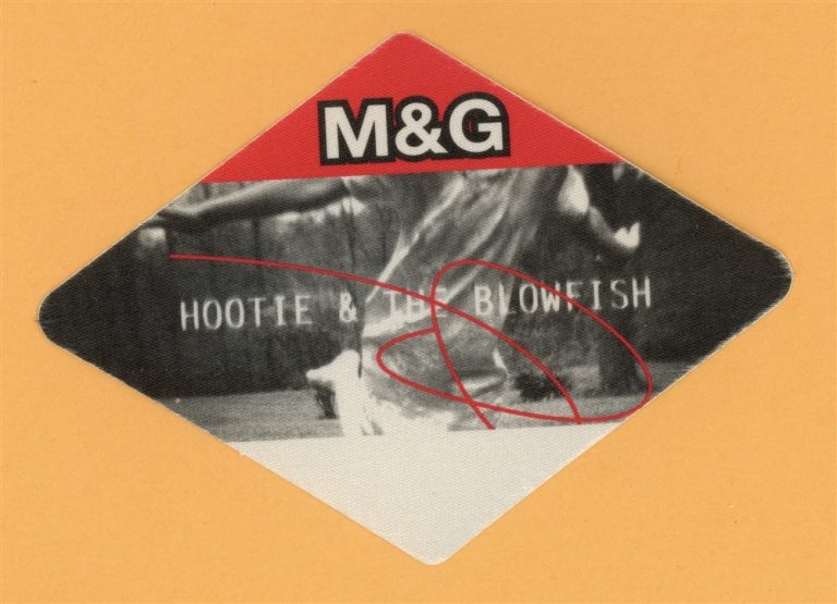 Hootie & The Blowfish 1998 Musical Chairs Concert Tour M&G Backstage Pass