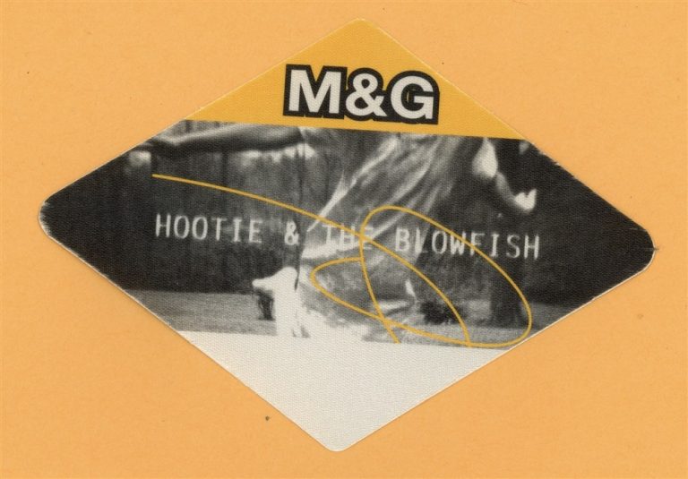Hootie & The Blowfish 1998 Musical Chairs Concert Tour M&G Backstage Pass