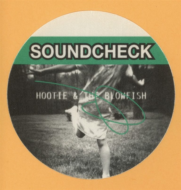 Hootie & The Blowfish 1998 Musical Chairs Concert Tour SOUNDCHECK Backstage Pass