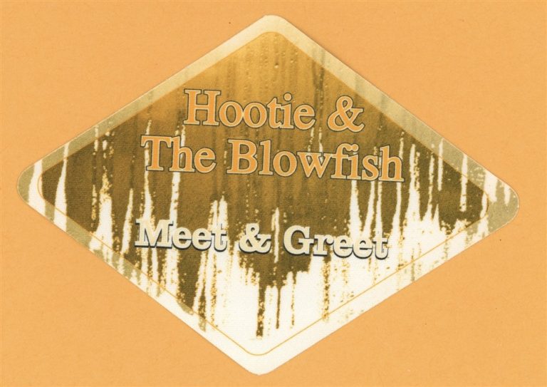 Hootie & The Blowfish 2000 Concert Tour M&G Backstage Pass