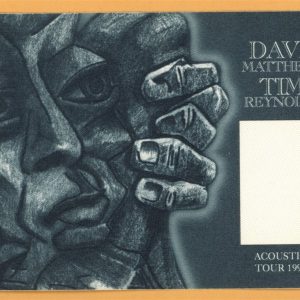 Dave Matthews 1996 Tim Reynolds Concert Tour Backstage Pass