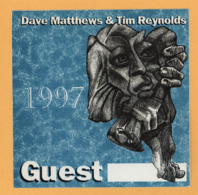 Dave Matthews 1997 Tim Reynolds Concert Tour GUEST Backstage Pass