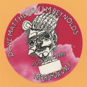 Dave Matthews 1999 Tim Reynolds Concert Tour AFTER SHOW Backstage Pass