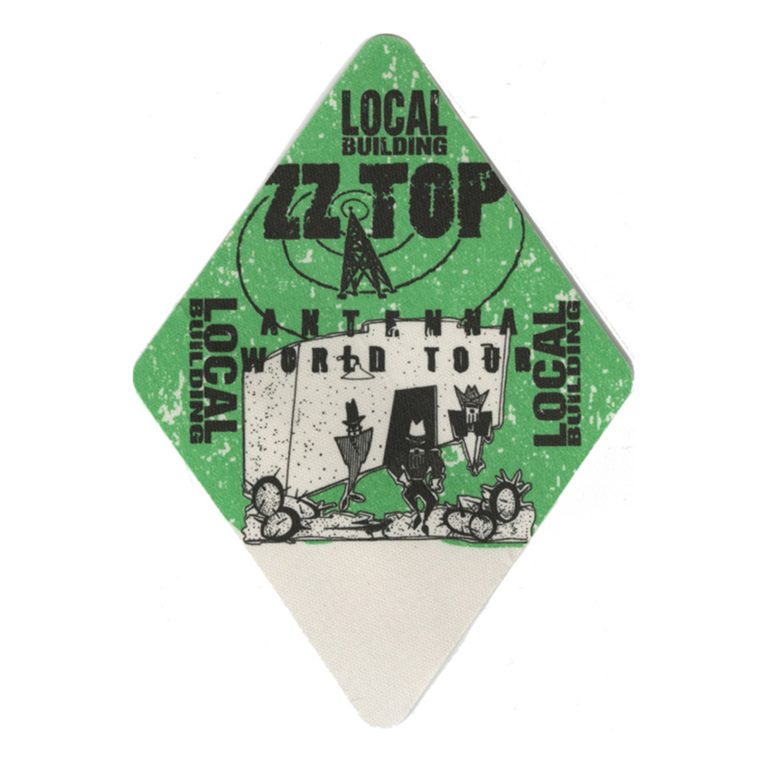 ZZ TOP 1994 ANTENNA CONCERT TOUR LOCAL BACKSTAGE PASS COLLECTIBLE MEMORABILIA