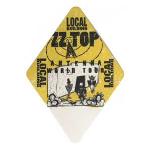 ZZ Top 1994 Antenna Concert Tour Local Backstage Pass