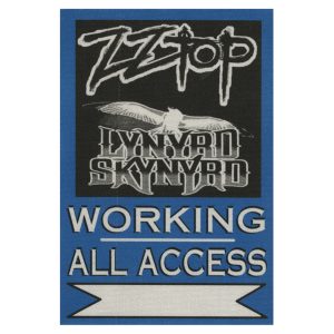 ZZ Top 2011 Rebels and Bandoleros Concert Tour All Access Backstage Pass