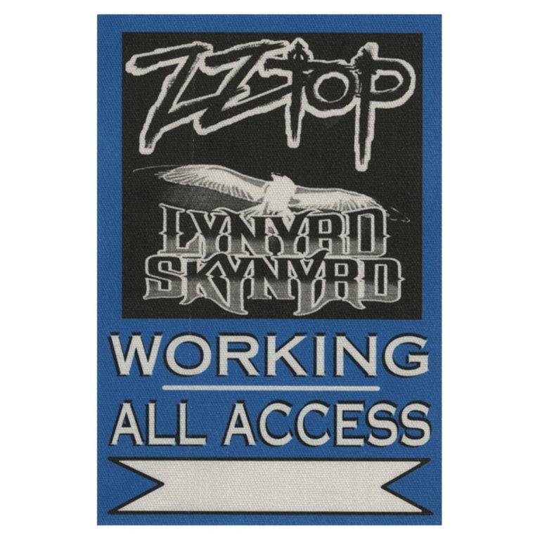 ZZ Top 2011 Rebels and Bandoleros Concert Tour All Access Backstage Pass