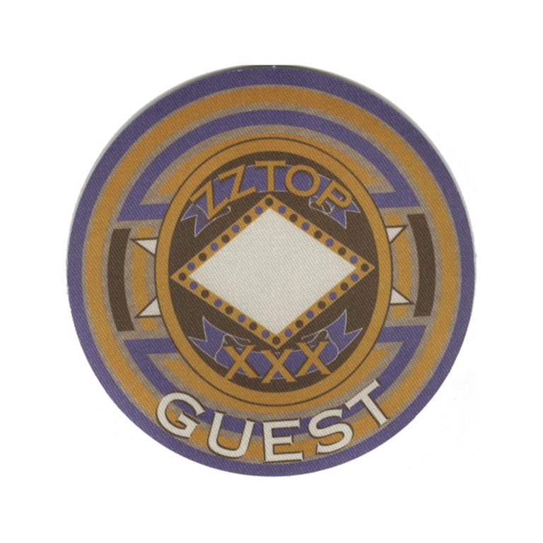 ZZ Top 1999 XXX Concert Tour Guest Backstage Pass