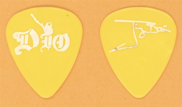 DIO Jimmy Bain Vintage Guitar Pick - 1987 Dream Evil Tour