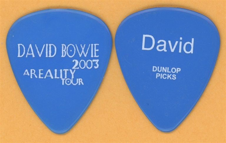 David Bowie Vintage Guitar Pick - 2003 A Reality Tour