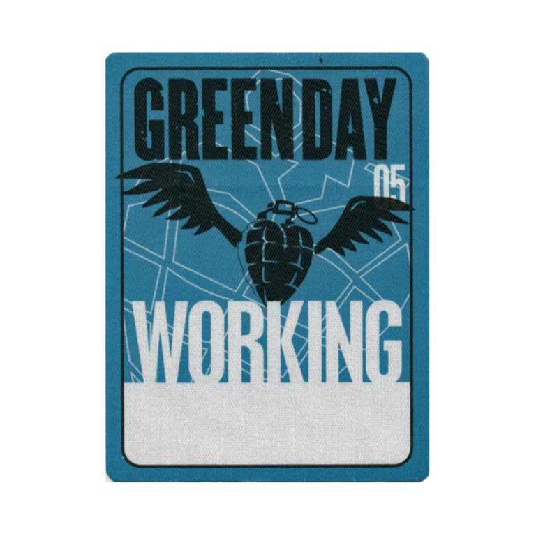 Green Day 2005 American Idiot Concert Tour Working Backstage Pass