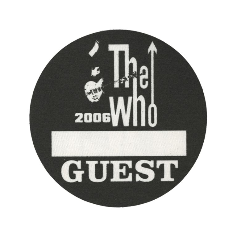 The Who 2006 Endless Wire Concert Tour Guest Backstage Pass