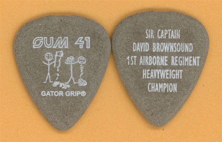 Sum 41 Dave Brownsound Vintage Guitar Pick - 2003 Does This Look Infected Tour
