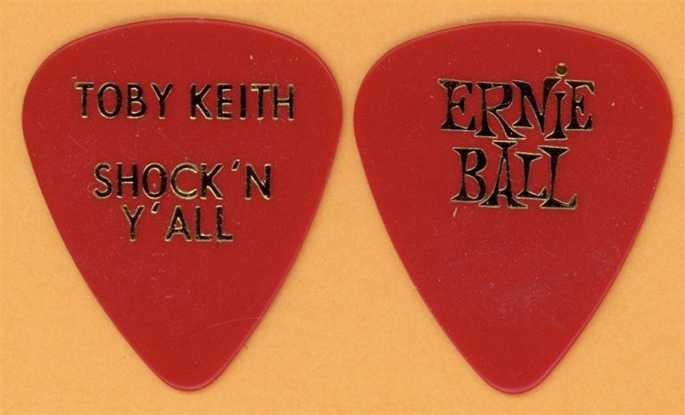 Toby Keith Vintage Guitar Pick - 2003 Shock N Y'ALL Tour