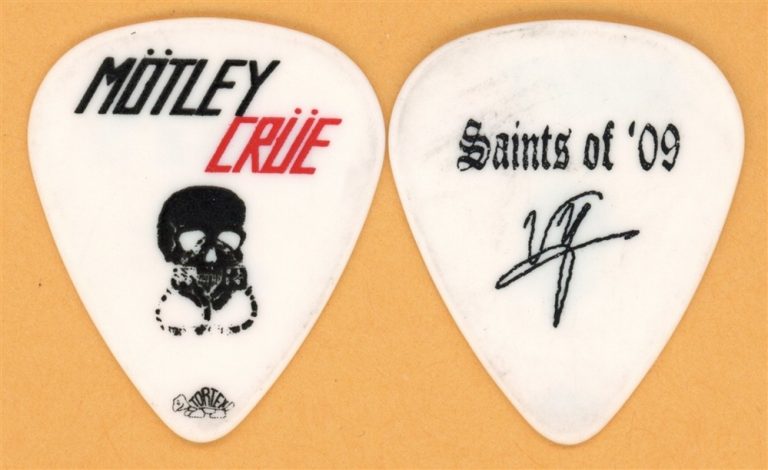 Motley Crue Vince Neil Vintage Guitar Pick - 2009 Saints of Los Angeles Tour