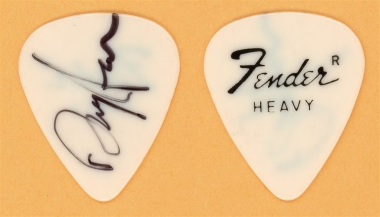 Lion Doug Aldrich Whitesnake Vintage Guitar Pick - 1986 Power Love Tour - Signed