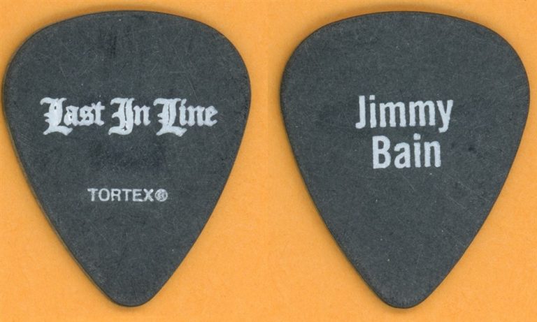 Last in Line Jimmy Bain Vintage Guitar Pick - Rainbow DIO Last Tour