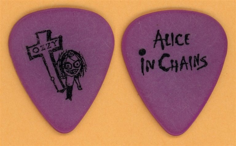 Ozzy Osbourne Alice in Chains Vintage Guitar Pick - 1995 Retirement Sucks Tour