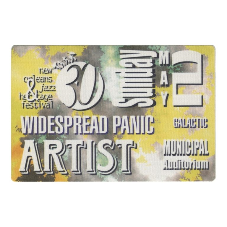 Widespread Panic 1999 Til Medicine Takes Concert Tour Artist Backstage Pass