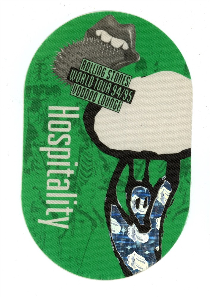 Rolling Stones 1994 Voodoo Lounge Concert Tour Hospitality Backstage Pass