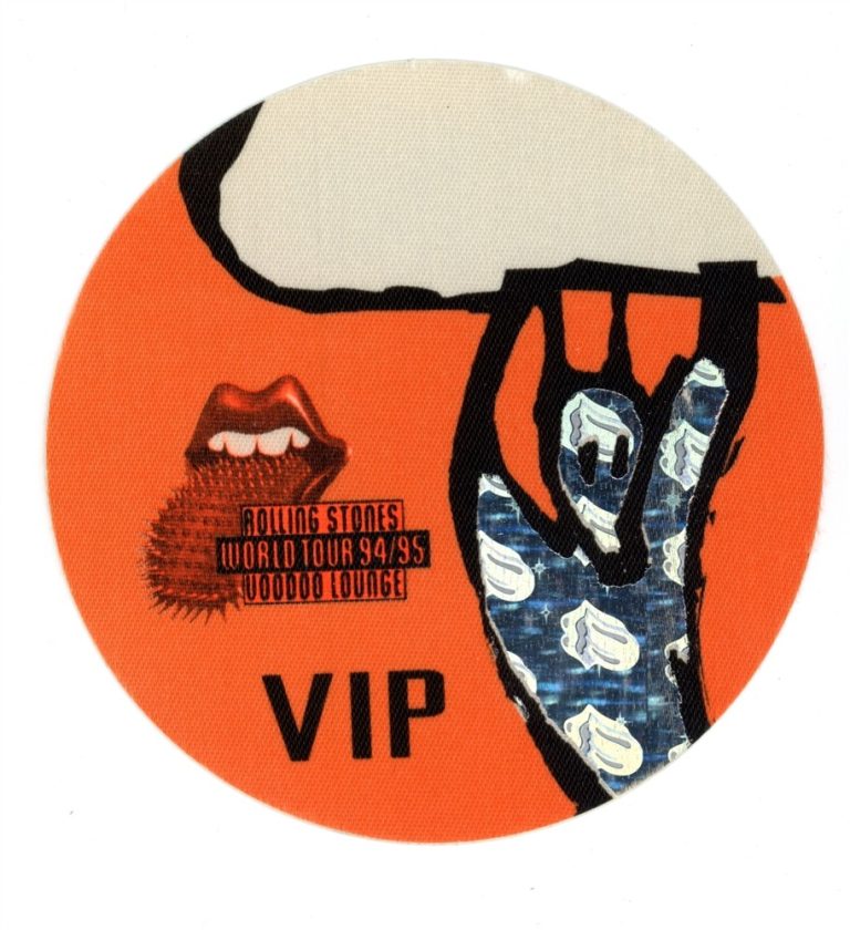 Rolling Stones 1994 Voodoo Lounge Concert Tour VIP Backstage Pass