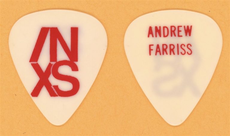 INXS Andrew Farris Guitar Pick - 1991 X Tour
