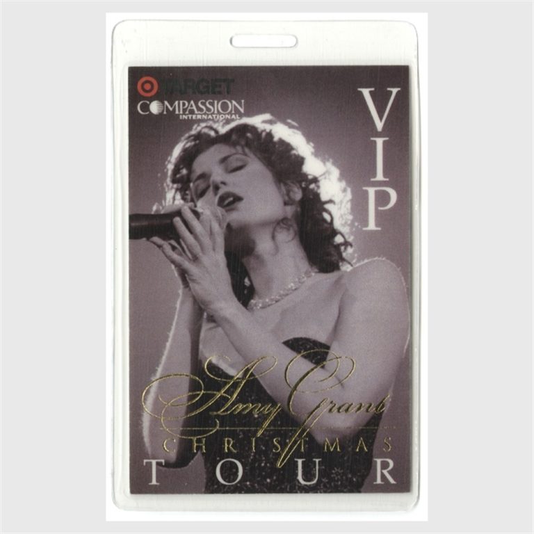 Amy Grant 1997 Concert Laminated Backstage Pass Christmas Tour VIP