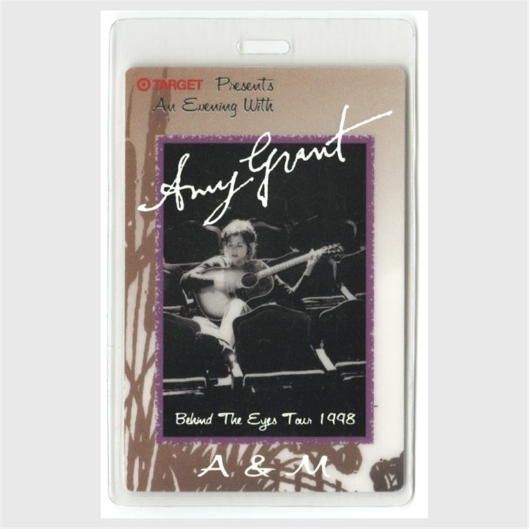 Amy Grant 1998 Concert Laminated Backstage Pass Behind the Eyes Tour