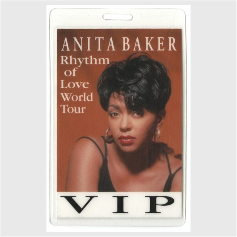 Anita Baker 1994 Concert Laminated Backstage Pass Rhythym of Love Tour