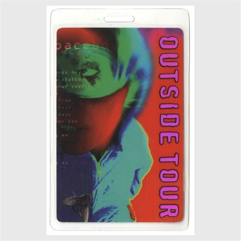 David Bowie 1995 Laminated Backstage Pass Outside Tour Nine Inch Nails #5