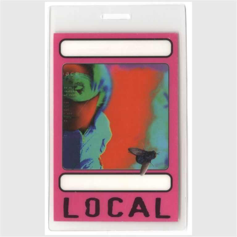 David Bowie 1995 Laminated Backstage Pass Outside Tour Nine Inch Nails #2