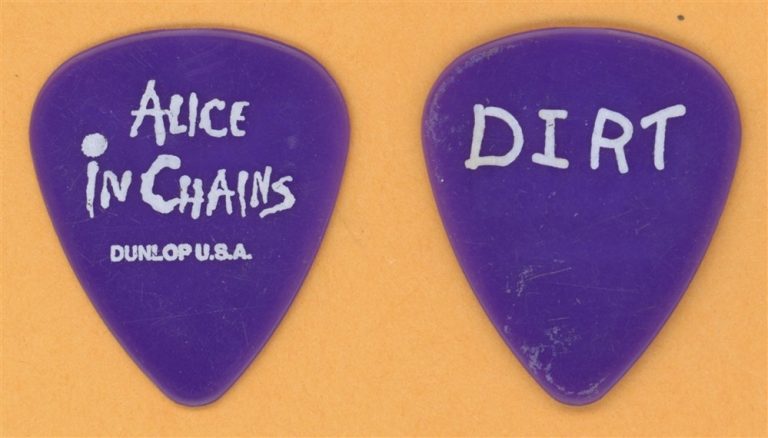 Alice in Chains Jerry Cantrell Layne Staley Vintage Guitar Pick - 1992 Dirt Tour