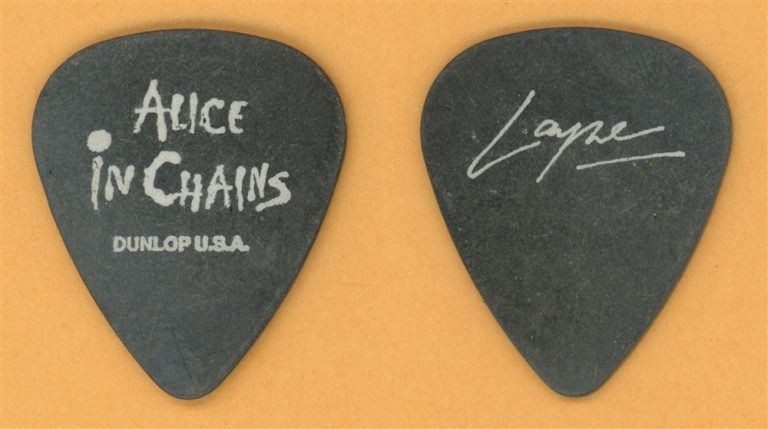 Alice in Chains Layne Staley Vintage Guitar Pick - 1991 FaceliftTour