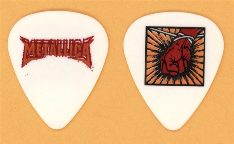 Metallica James Hetfield Vintage Guitar Pick - 2004 St. Anger Tour - Misprint