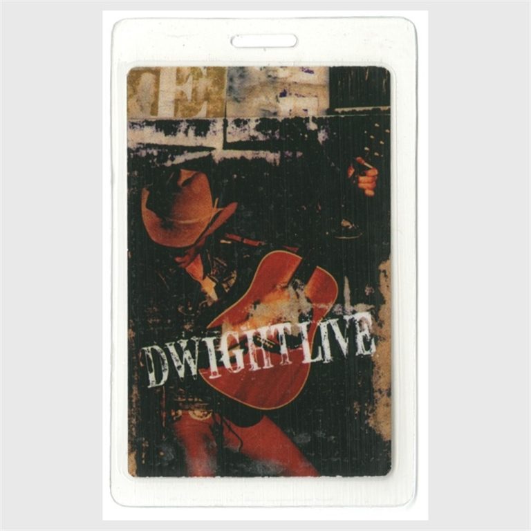 Dwight Yoakam 1995 Gone Concert Tour Dwight Live Laminated Backstage Pass