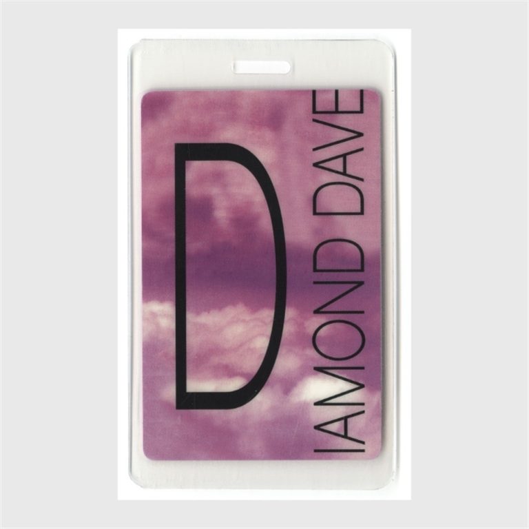 David Lee Roth 2003 Diamond Dave Concert Tour VIP Laminated Backstage Pass