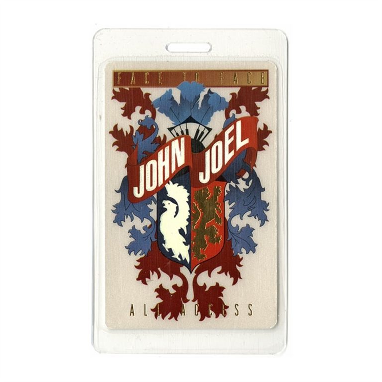 Elton John w/ Billy Joel 2001 Face to Face Tour Laminated Backstage Pass