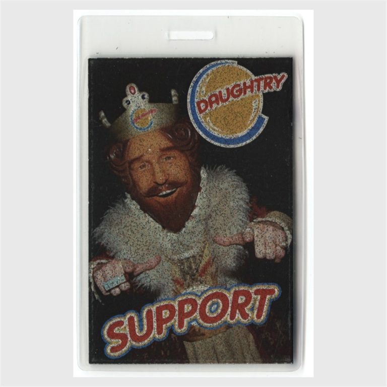 Daughtry 2000's Tour Laminated Backstage Pass Chris American Idol rare