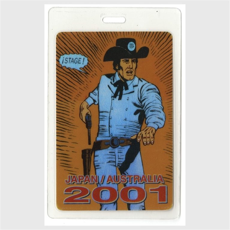 Bob Dylan 2001 Concert Laminated Backstage Pass Japan Australia Tour