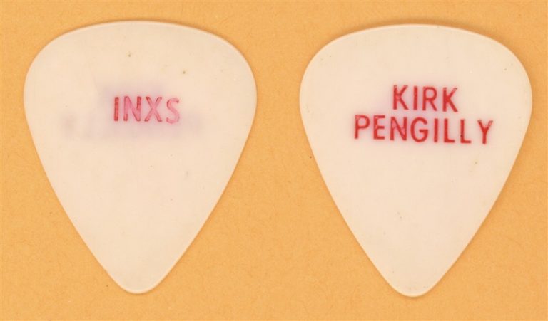 INXS Kirk Pengilly Vintage Guitar Pick - 1985 Listen Like Thieves Tour - USED