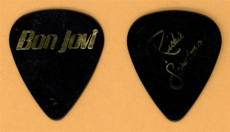 Bon Jovi Richie Sambora Vintage Guitar Pick - 1986 Slippery When Wet Tour - USED