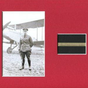 Donald MacLaren Royal Canadian Air Force War Ace Signed Autograph Photo Display