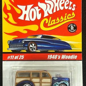2005 Hot Wheels Classic Series 1 #11/25 1940's Woodie Spectraflame Blue
