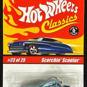 2005 Hot Wheels Classic Series 1 #23/25 Scorchin' Scooter Spectraflame Blue