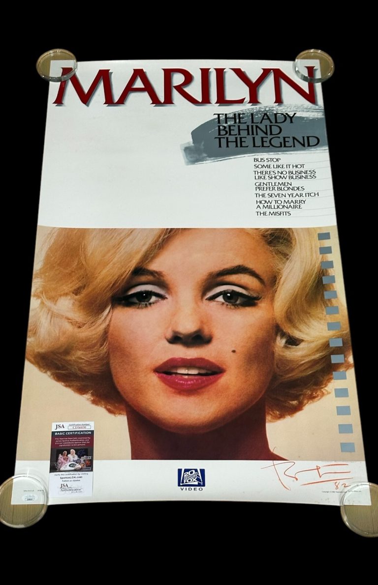 Bert Stern Famous Photographer Signed Autograph Marilyn Monroe Movie Poster JSA